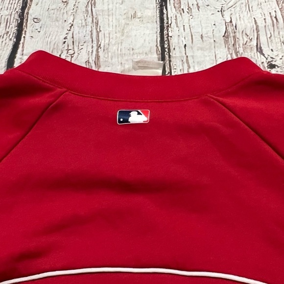 Boston Red Sox Therma Base Majestic Red Pullover Sports Shirt - Picture 3 of 8